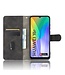 Zwart Skin Touch Bookcase Hoesje voor de Huawei Y6p