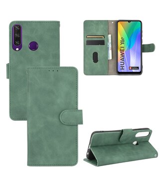 Groen Skin Touch Bookcase Hoesje Huawei Y6p