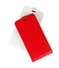Rood Faux Lederen Flipcase Hoesje voor de Nokia 3.4