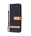 Zwart Jeans Bookcase Hoesje voor de Nokia 3.4