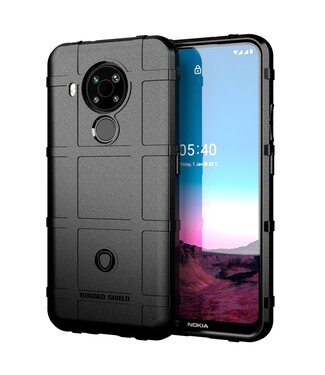 Zwart Grid TPU Hoesje Nokia 5.4