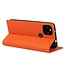Oranje Lychee Wallet Bookcase Hoesje voor de Google Pixel 5a