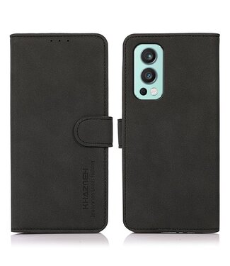 Khazneh Zwart Wallet Bookcase Hoesje OnePlus Nord 2