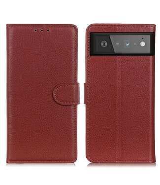 Bruin Lychee Bookcase Hoesje Google Pixel 6