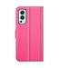 Roze Lychee Bookcase Hoesje voor de OnePlus Nord 2