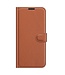 Bruin Lychee Bookcase Hoesje voor de OnePlus Nord 2