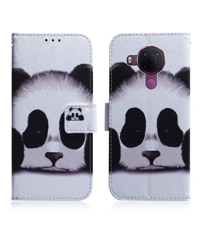 Pandabeer Bookcase Hoesje voor de Nokia 5.4