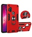 Rood 2 in 1 Kickstand Hybrid Hoesje voor de Motorola One Hyper