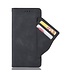 Zwart Faux Lederen Bookcase Hoesje voor de Motorola One Fusion Plus