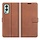 Bruin Bookcase Hoesje voor de OnePlus Nord 2