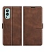 Bruin Bookcase Hoesje voor de OnePlus Nord 2