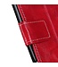 Rood Retro Bookcase Hoesje voor de Motorola Moto E7