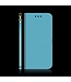 Blauw Spiegel Bookcase Hoesje voor de Motorola Moto E7