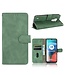 Groen Stijlvol Bookcase Hoesje voor de Motorola Moto E7