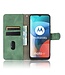 Groen Stijlvol Bookcase Hoesje voor de Motorola Moto E7