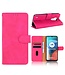 Roze Stijlvol Bookcase Hoesje voor de Motorola Moto E7