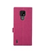 Vili DMX VILI DMK Roze Cross Textuur Bookcase Hoesje voor de Motorola Moto E7