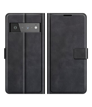 Zwart Bookcase Hoesje Google Pixel 6 Pro