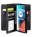 Zwart Wallet Bookcase Hoesje voor de Motorola Moto E7