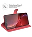 Rood Lychee Bookcase Hoesje voor de iPhone 13 Pro