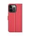 Rood Lychee Bookcase Hoesje voor de iPhone 13 Pro