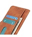 Khazneh Khazneh Bruin Retro Bookcase Hoesje voor de Motorola Moto E7 Plus