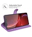 Paars Lychee Bookcase Hoesje voor de iPhone 13 Pro