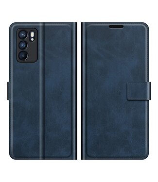 Blauw Bookcase Hoesje Oppo Reno 6 5G