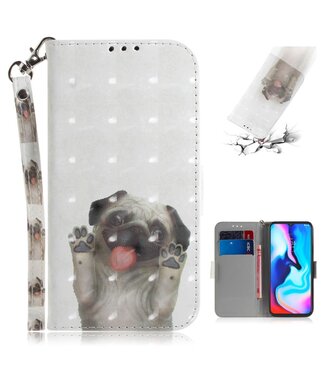 Puppy Bookcase Hoesje Motorola Moto G9 Play