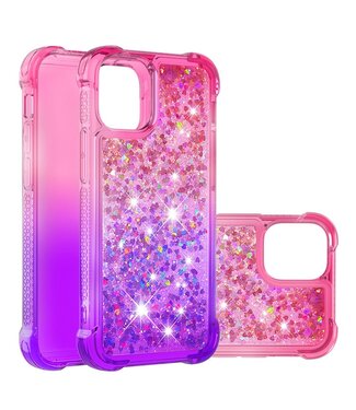 Roze / Paars Bling Bling TPU Hoesje iPhone 13 Pro