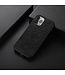 Zwart Faux Lederen Hybrid Hoesje voor de iPhone 13 Pro