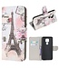 Eiffel Tower Bookcase Hoesje voor de Motorola Moto G9 Play