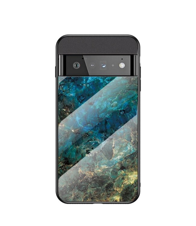 Emerald Marmer Gradient Hardcase Hoesje voor de Google Pixel 6 Pro