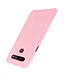 Roze Krokodillen Faux Lederen Hoesje voor de LG K51S