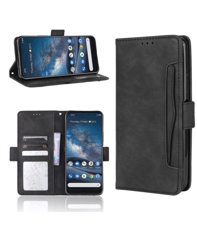 Zwart Bookcase Hoesje voor de Nokia 8.3 5G