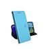 Blauw Spiegel Bookcase Hoesje voor de Motorola Moto G9 Play