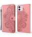 Roze Bloem Bookcase Hoesje voor de iPhone 13 Mini
