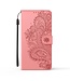 Roze Bloem Bookcase Hoesje voor de iPhone 13 Mini