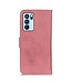 Khazneh Khazneh Roze Bookcase Hoesje voor de Oppo Reno 6 Pro