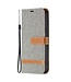 Grijs Jeans Bookcase Hoesje voor de iPhone 13 Pro