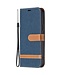 Blauw Jeans Bookcase Hoesje voor de iPhone 13 Pro
