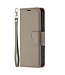Grijs Lychee Bookcase Hoesje voor de iPhone 13 Pro