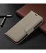 Grijs Lychee Bookcase Hoesje voor de iPhone 13 Pro
