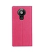 Vili DMX VILI DMX Roze Cross Textuur Bookcase Hoesje voor de Nokia 5.3