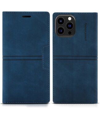 Blauw Fantasy Bookcase Hoesje iPhone 13 Pro