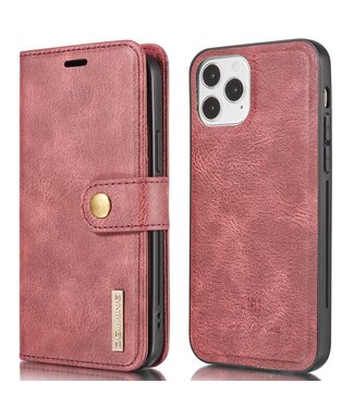 Rood 2 in 1 Bookcase Hoesje iPhone 13 Pro