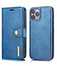 DG.Ming Blauw 2 in 1 Bookcase Hoesje voor de iPhone 13 Pro