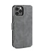 DG.Ming Grijs Retro Bookcase Hoesje voor de iPhone 13 Pro