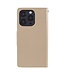 Mercury Mercury Goospery Goud Bookcase Hoesje voor de iPhone 13 Pro