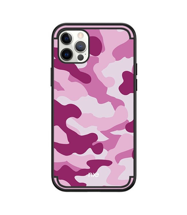 Roze Camouflage TPU Hoesje voor de iPhone 13 Pro